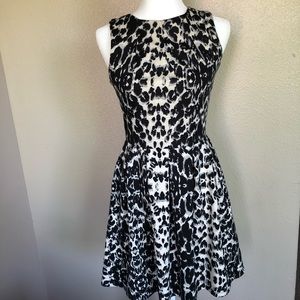 Cream and black Cocktail dress